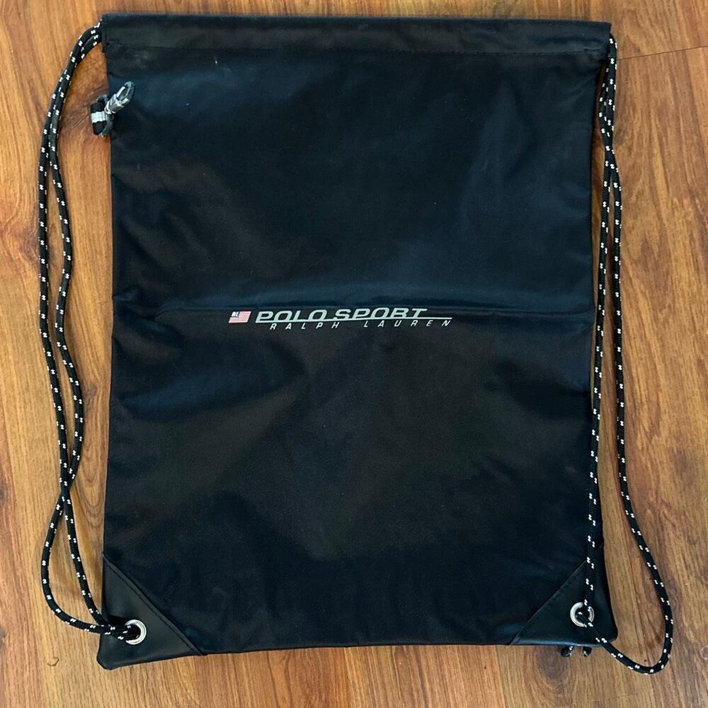 Polo sport Ralph Lauren nylon small backpack black knapsack